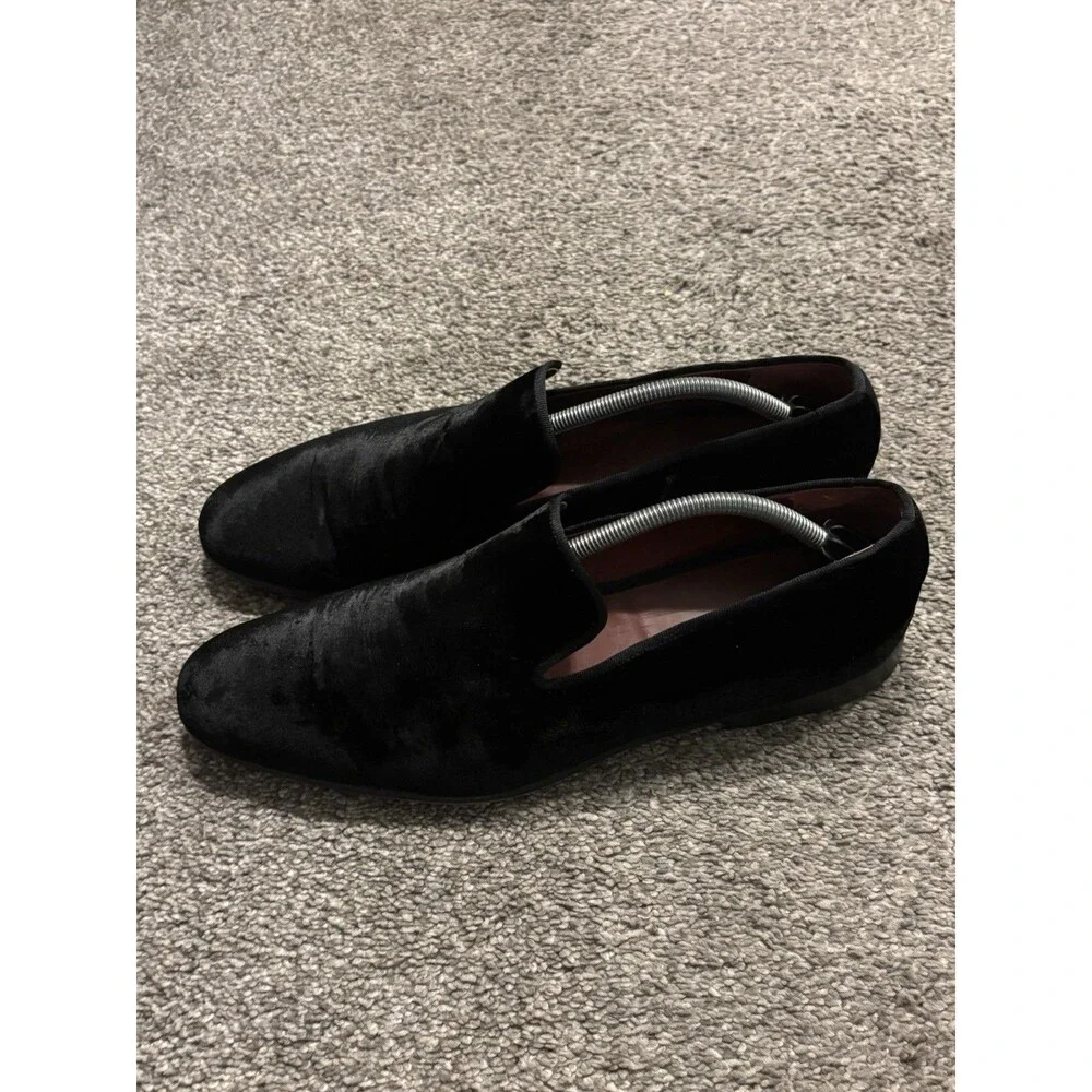 Magnanni Men's Dorio Venetian Black‎ Velvet Slip-On Loafer Size 11.5 M